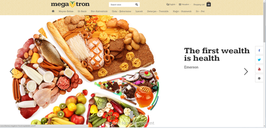 Picture of Megatron Food Responsive NopCommerce Theme