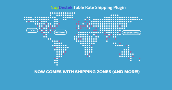 Picture of NopDestek Table Rate Shipping Plugin