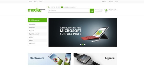 Picture of MediaCenter Electronic Responsive NopCommerce Theme